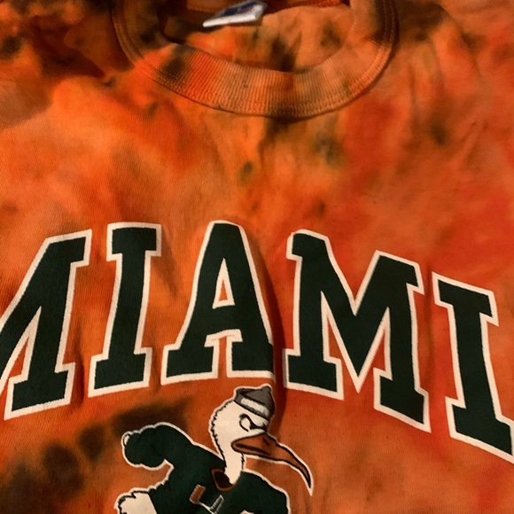 NWT Miami hurricanes tie dye short sleeve t shirt - Picture 16 of 16